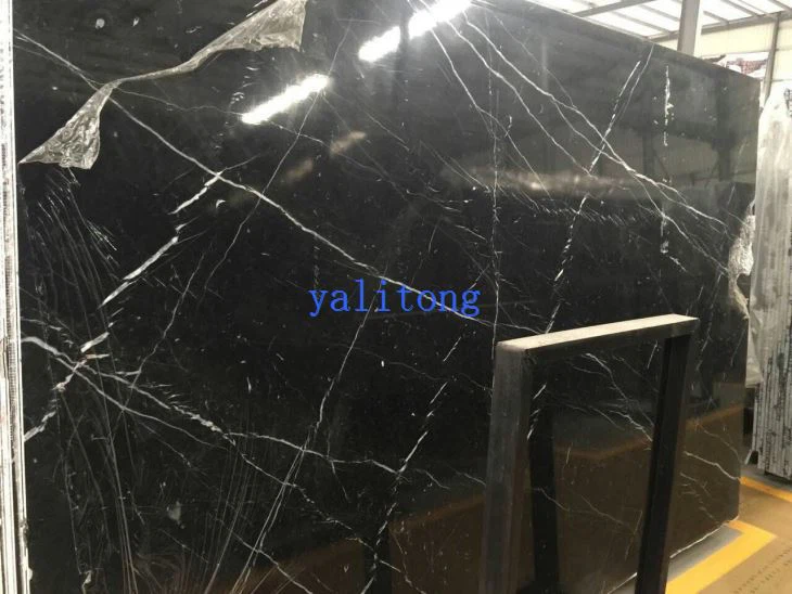 black marquina polished slabs