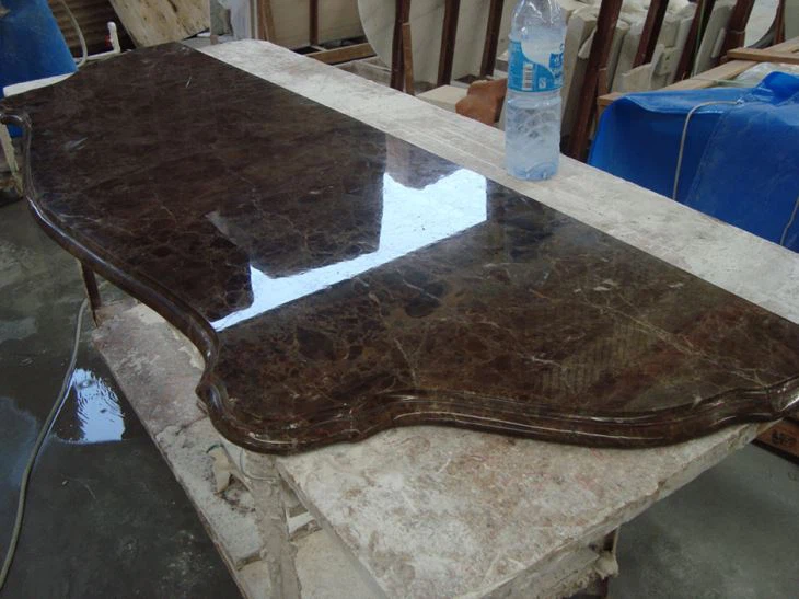 Dark Emperador Marble Furniture Tops