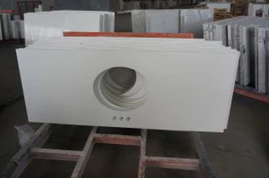 باتھ وائٹ کوارٹج وینٹی اوپر