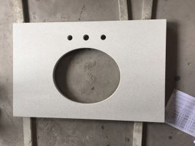 وائٹ کوارٹج وینٹی اوپر