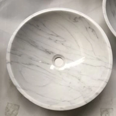 کارارا وائٹ ماربل ڈوب گیا