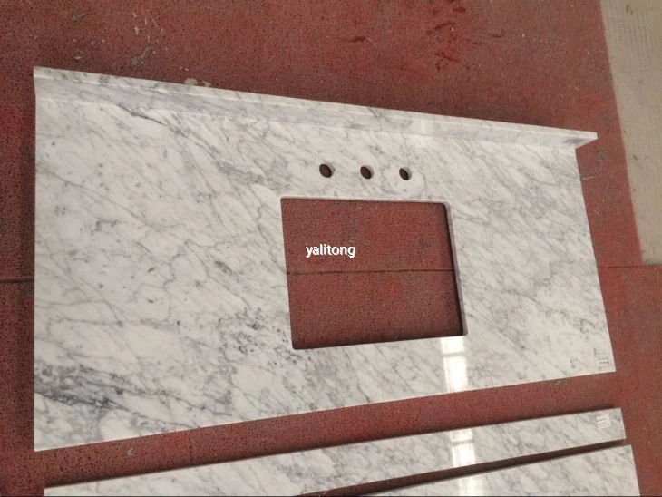 وائٹ کاررہ ماربل وینٹی اوپر تھوک تھوک