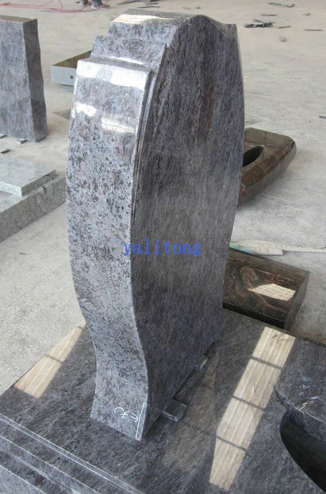 Bahama Blue Granite Tombstone